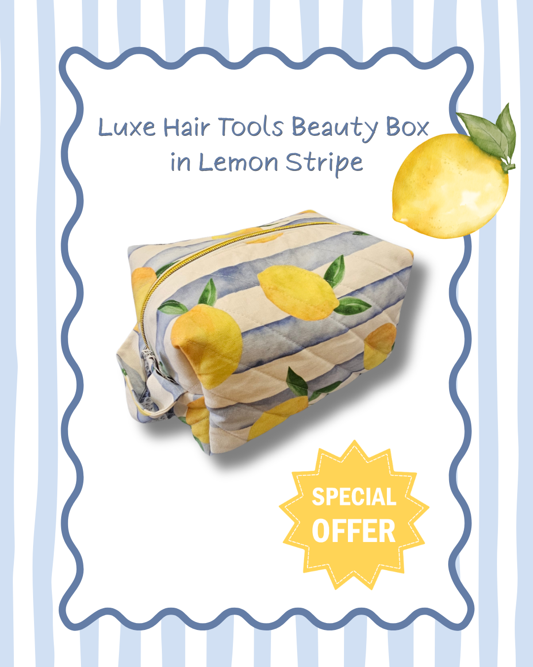 The Lemon Stripe Box Bag Collection