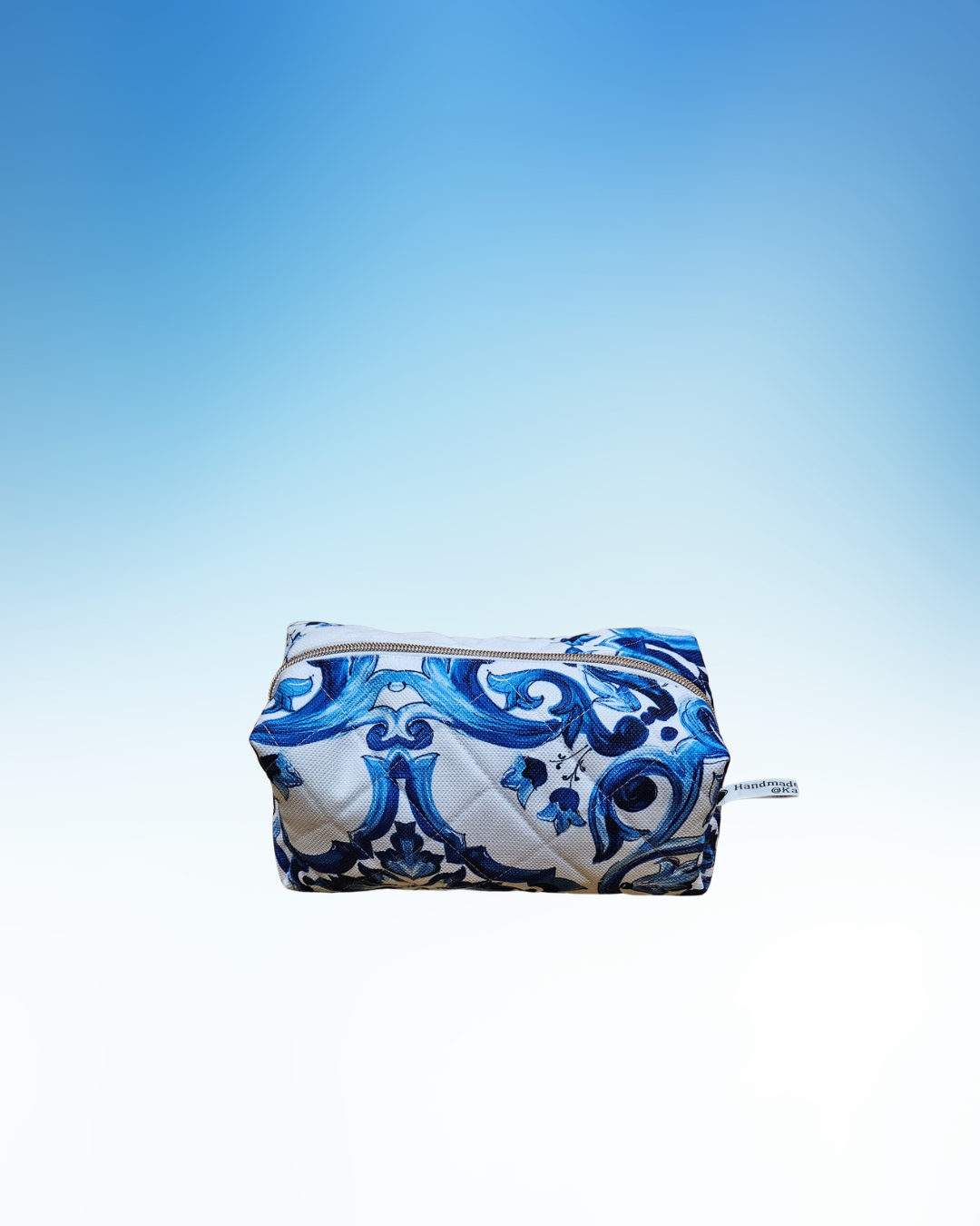 Blue Maiolica Luxe Hair Tools Box Bag
