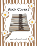 Neutral Stripe Book Sleeve – Handmade Protective Cover for Books & Journals