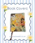 Abstract Floral Book Sleeve – Handmade Protective Cover for Books & Journals