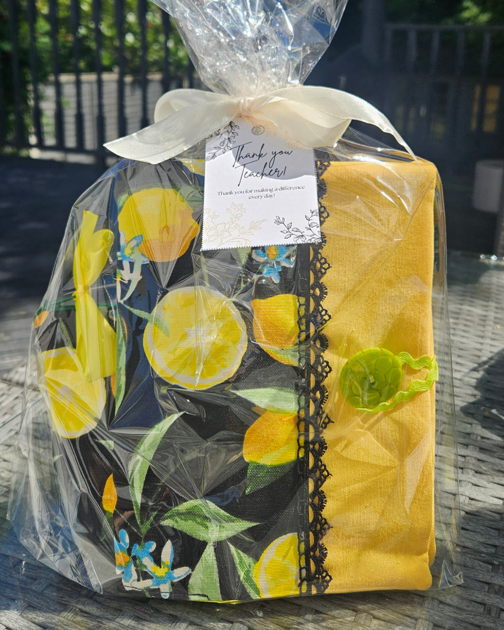 Teacher’s Gift Set – Handmade Book Cover & Zip Pouch
