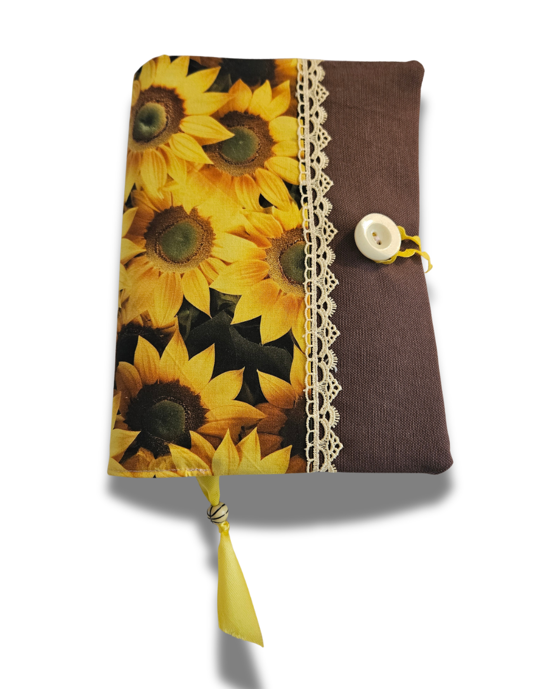 Sunflowers Book Sleeve – Handmade Protective Cover for Books & Journals