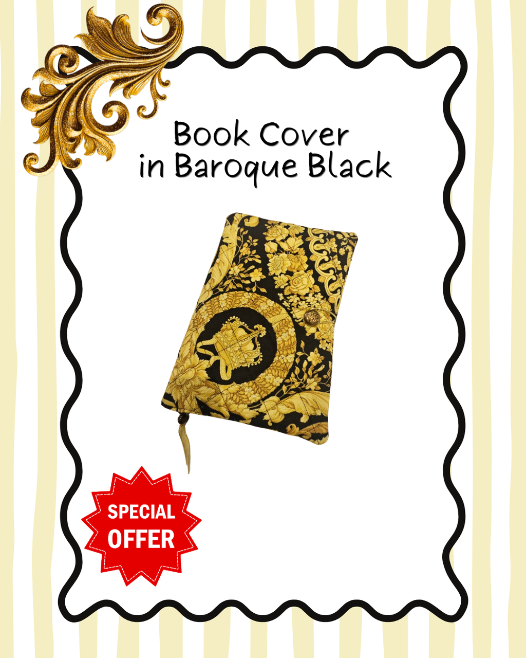 Luxe Hair Tools Case in Baroque Black