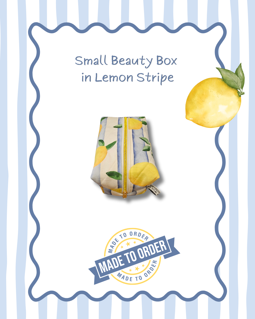 The Lemon Stripe Box Bag Collection