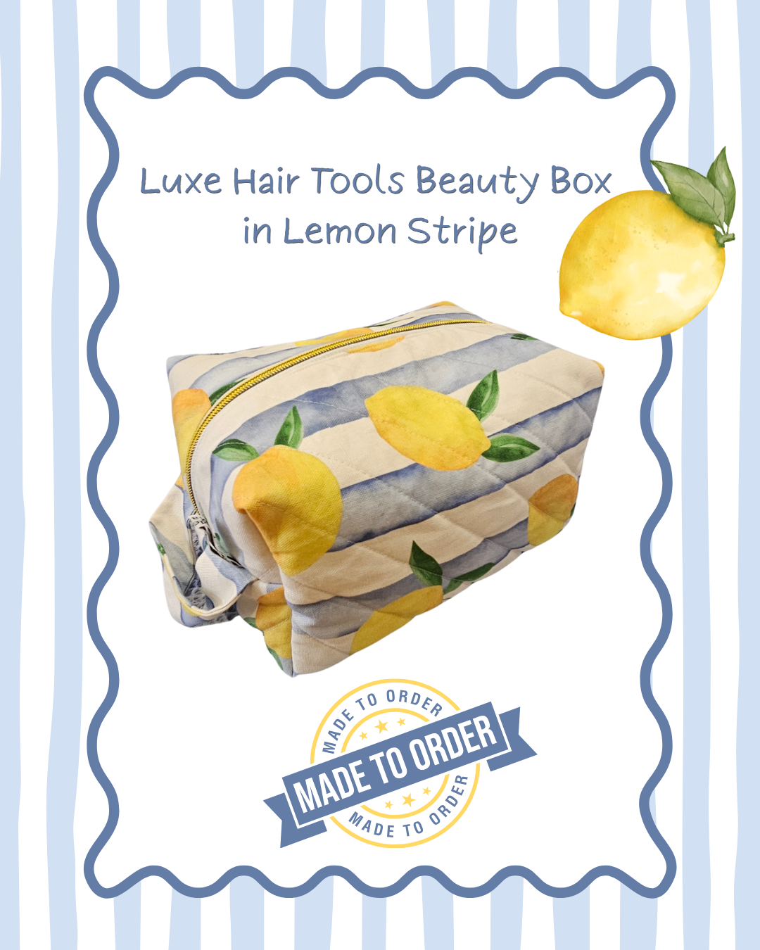 The Lemon Stripe Box Bag Collection