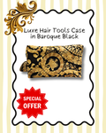 Luxe Hair Tools Case in Baroque Black