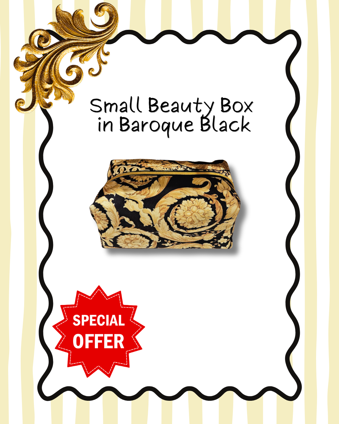 Luxe Hair Tools Case in Baroque Black