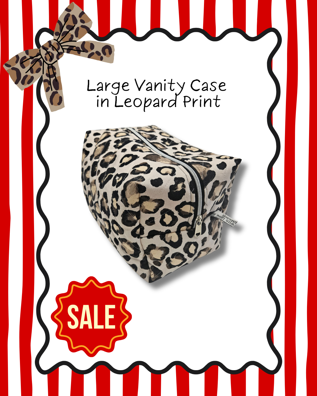 Leopard Print Luxe Hair Tools Case
