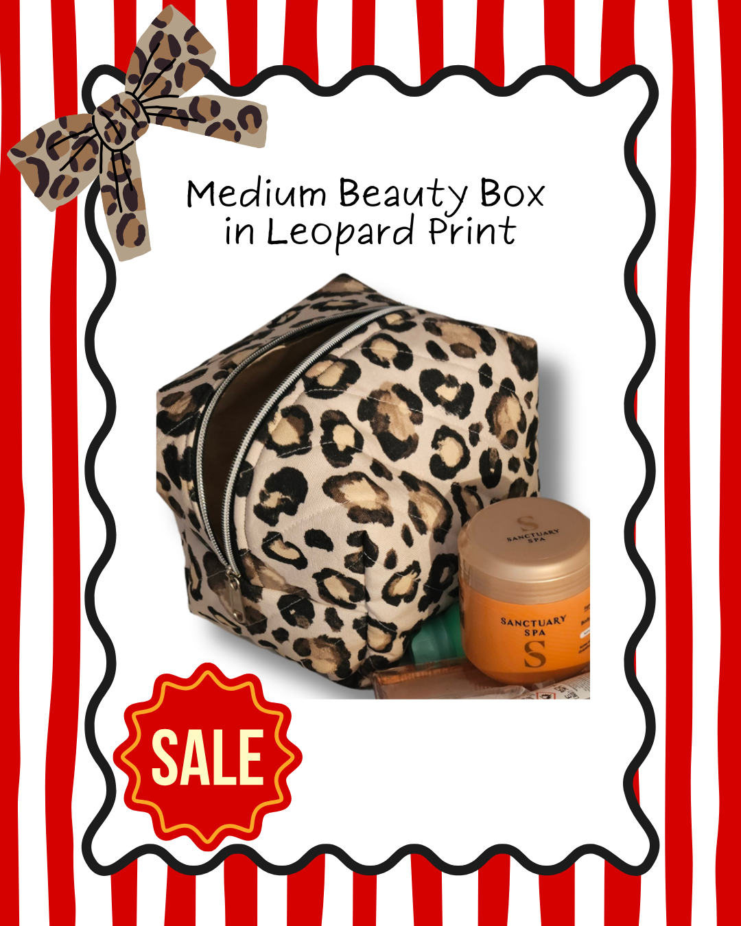 Leopard Print Luxe Hair Tools Case