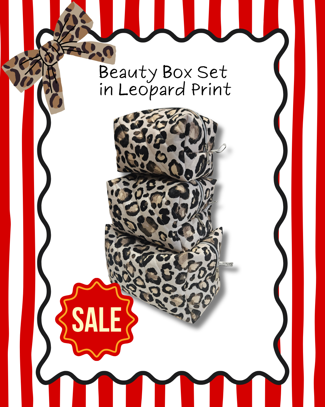 Leopard Print Luxe Hair Tools Case
